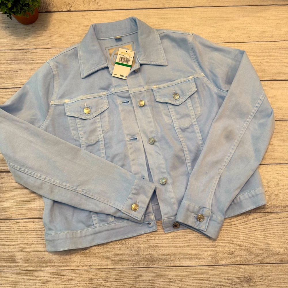 Michael Kors Light Blue Jean Jacket
